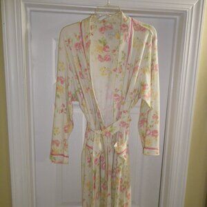 Women's 100% Cotton Floral Print Bathrobe